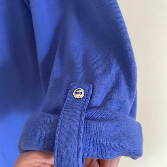 Karen Scott silvery blue cotton tshirt - Picture 4 of 5